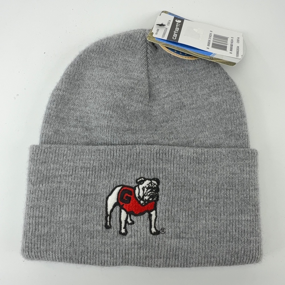 Carhartt Georgia Bulldogs College Series Beanie Gray 2010s USA NWT NOS OSFA